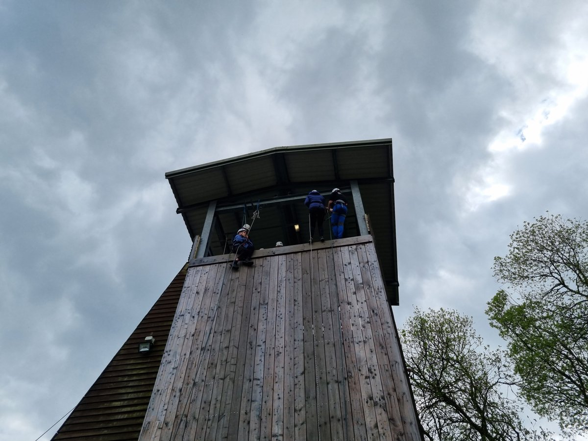 Group 4 in the Climbing Tower...