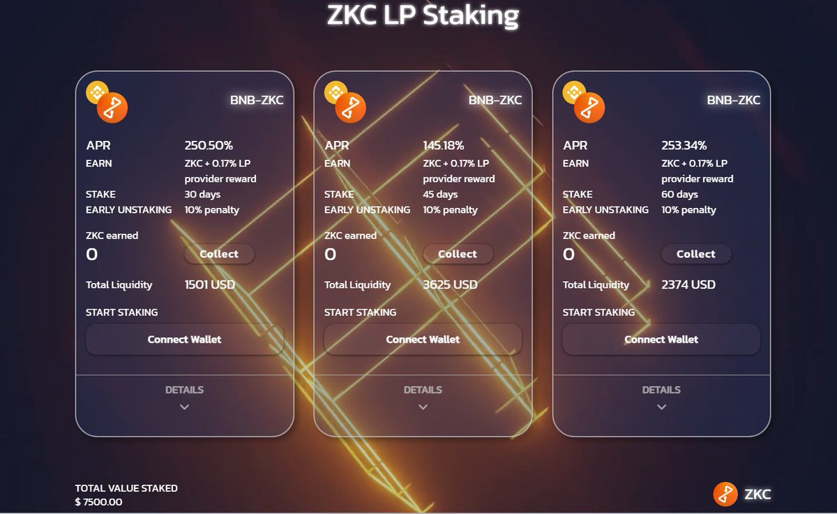 🐳DApp Staking is still going strong with 7 500k $ staked and an extremely high APR. There is no lock involved for Staking with Zk-Chain. 

DApp: app.zk-chain.org

Step-by-step Staking guide: t.me/ZK_Chain_Group…