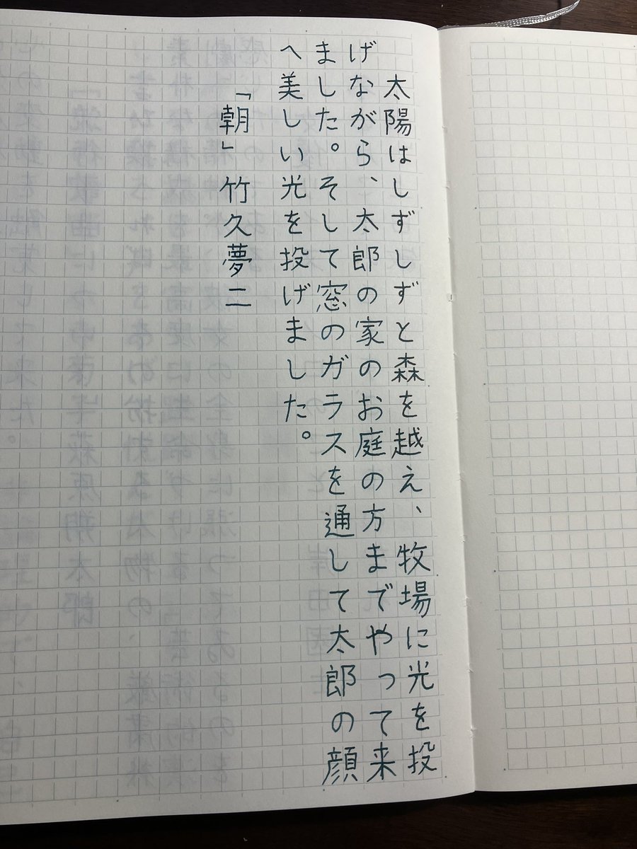 110dietcycle's tweet photo. 寝る前の書写ー！
色彩雫の松露ー！このインクは濃い緑インクで自分の家のライトと相性いいのかカメラでは分かりづらいけどとても綺麗にレッドフラッシュする��で好きです！
お題ありがとうございます
#空想書写 https://t.co/vdRMA9mm1h