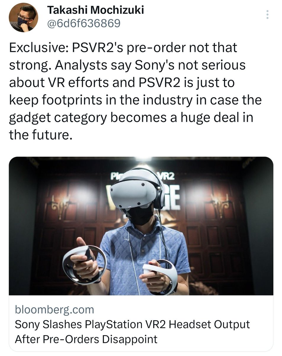 @Zuby_Tech on Twitter: "More Lies About PSVR 2:"