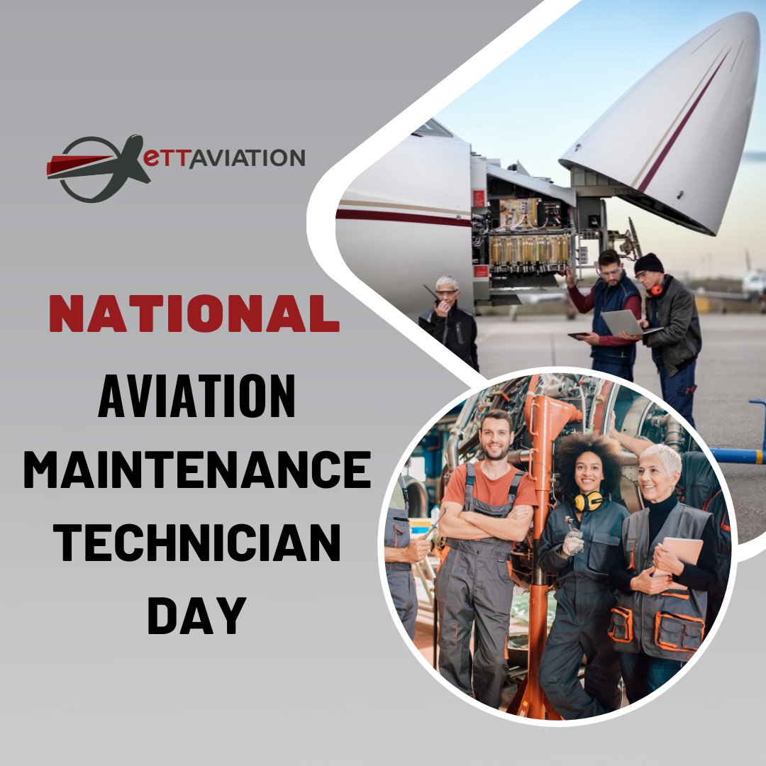 Today we celebrate the men and women who work behind the scenes to make sure our aircraft are safe and reliable. Thank you, Aviation Maintenance Technicians, for your hard work and dedication! 

#aviation #aviationmaintenancetechnician #aviationmaintenance  #aviationIndustry