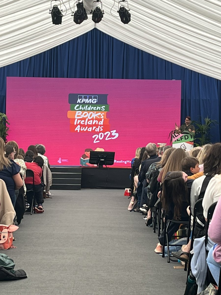 Great to be at the Childrens Books Ireland Awards in Merrion square. Lots of excitement in the room. 📚📚
<a href="/KidsBooksIrel/">Children's Books Ireland</a>  <a href="/KPMG_Ireland/">KPMG Ireland</a> <a href="/rickoshea/">(No longer here)</a> <a href="/ILFDublin/">International Literature Festival Dublin</a> 
#ReadingHeroes