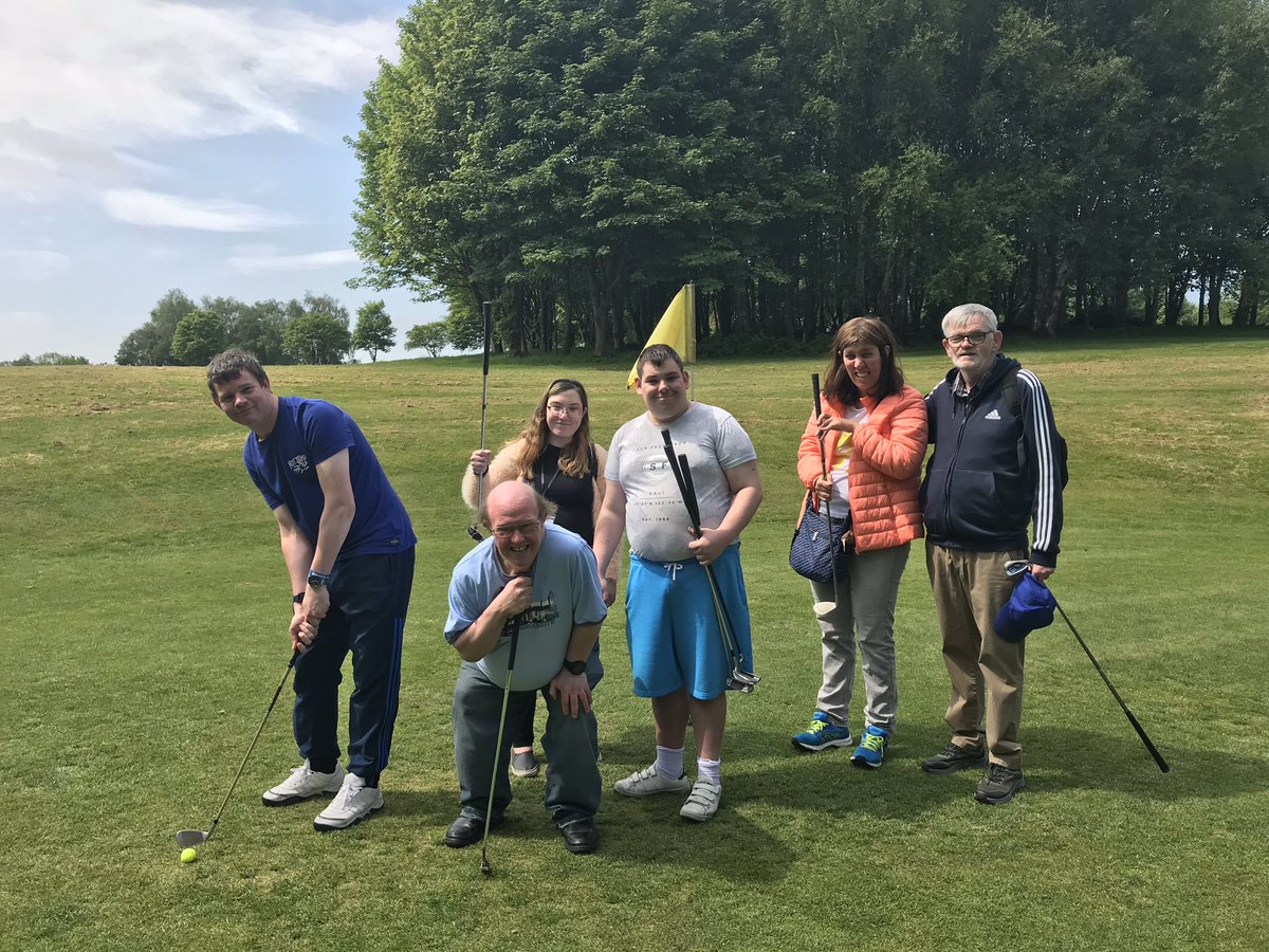 Having a good time at pitch and put golf ⛳️