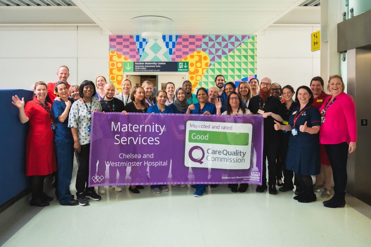 Very proud of our maternity teams, we have been rated Good @ChelwestFT and Outstanding @WestMidHospital overall as part of the CQC national program. The reports highlight outstanding practices and we remain committed to improve and deliver safe, personalised care.