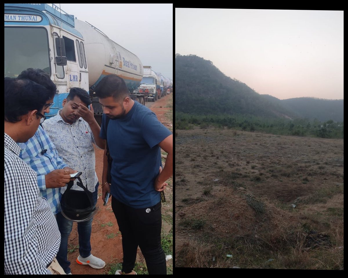 Dipa_Balangir's tweet photo. Visited to Growth Centre Phase-II, Sadeipali with Mr. Sanjay and Mr. Guru from OVO farm to finalise the land which will be allotted to them. Informed the details to ALO, IDCO.  @CollectorBgr @dipaops https://t.co/aZkg79ZFXW