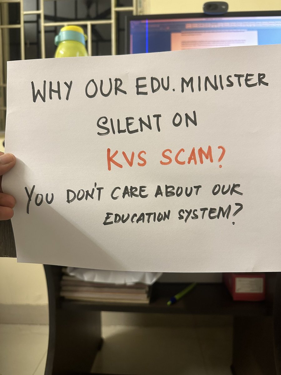 Shikhasha2314's tweet photo. @SwatiJaiHind @ArvindKejriwal pls raise voice against kvs_recruitment_scam . No one cares about our education system . #KVS_librarian_scam @PMOIndia @dpradhanbjp @RahulGandhi @ravishndtv @ndtvindia https://t.co/CCTsFgevLg