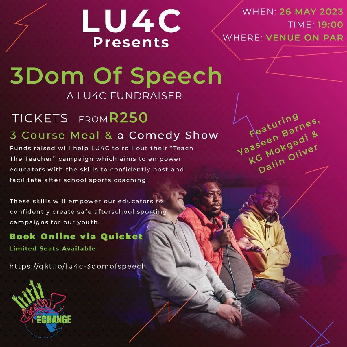 We've got a great show with some great guests for a GREAT CAUSE. come through! Have the fun! Do the things. Tell the mense!