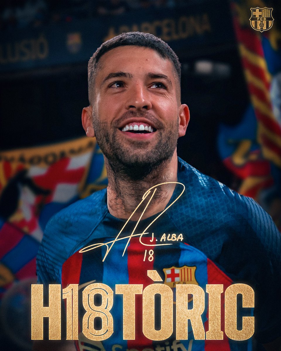 Thank you, Jordi Alba 💙❤️ #H18STÒRIC