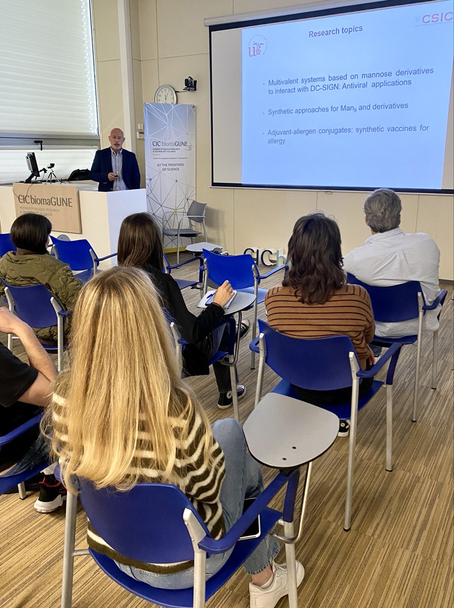 CIC biomaGUNE (@cicbiomagune) on Twitter photo 🔝Thank you very much Javier Rojo <a href="/IIQ_US_CSIC/">IIQ (CSIC-US)</a> for sharing your time and knowledge in the seminar of today on #synthetictools & #APCs. It has been a real pleasure.
#antigens
#CICbiomaGUNEseminars #biomedicine #bioengineering #molecularimaging #nanomaterials 🔝Thank you very much Javier Rojo <a href="/IIQ_US_CSIC/">IIQ (CSIC-US)</a> for sharing your time and knowledge in the seminar of today on #synthetictools & #APCs. It has been a real pleasure.
#antigens
#CICbiomaGUNEseminars #biomedicine #bioengineering #molecularimaging #nanomaterials