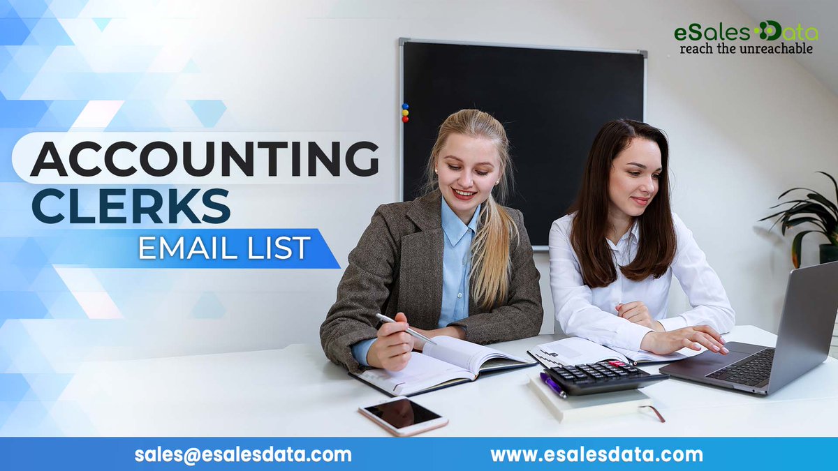 eSalesData's tweet image. Leveraging the power of authentic Accounting Clerks Email List and communicating with these companies will promote your brand and highlight your services.

Know More: esalesdata.com/professionals/…

#emails #b2bemaillist #leads #esalesdata #b2bindustry #accountingclerks #mailinglist