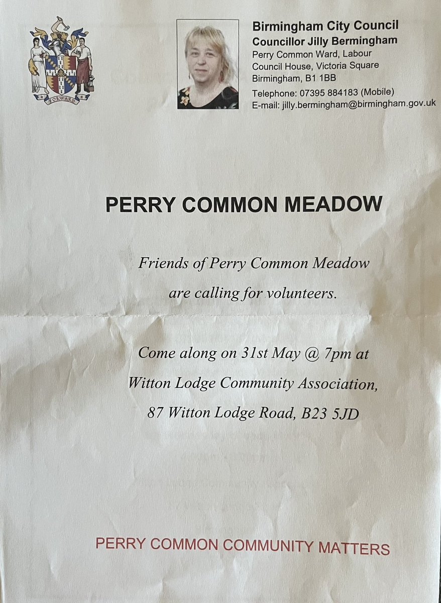 Councillor Jilly Bermingham on Twitter "Morning spent delivering