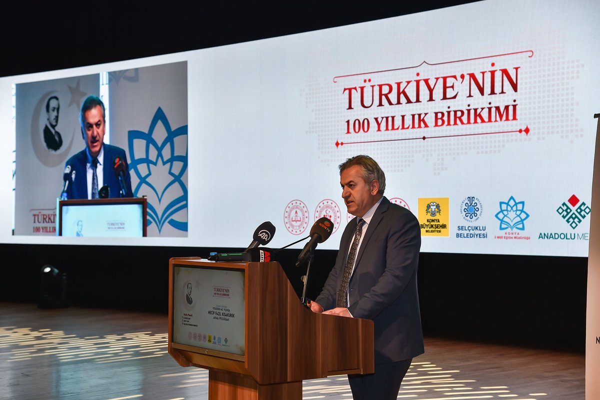 konyamem's tweet photo. Anadolu Mektebi organizesinde "Vefatının 40. yılında Necip Fazıl Kısakürek'i  Anma Programı" Açılış Paneli 13 ilin katılımları ile başladı.

@tcmeb @prof_mahmutozer 
@TCKonyaValiligi 
@oerdem42 
@Konyabuyuksehir @u_ibrahim_altay 
@SelcukluBel @a_pekyatirmaci 
@gokhanmurat1 https://t.co/0hNEAs3NmV