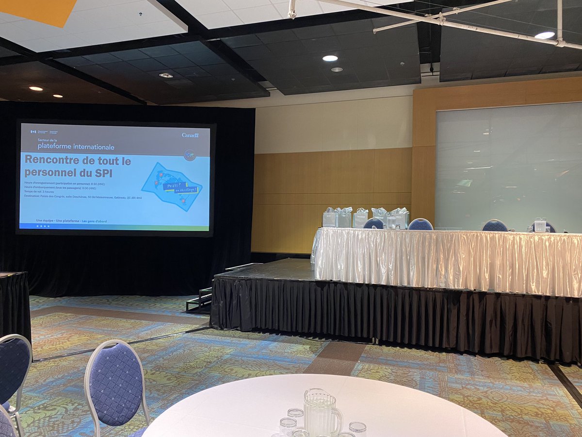 stephanecousine's tweet photo. Getting ready for the annual International Platform all staff! On se prépare pour la rencontre de tout le personnel de la plateforme internationale ! @GAC_Corporate #Celebration #Recognition #OneteamOnePlatformPeoplefirst https://t.co/FVMSDIpiBq