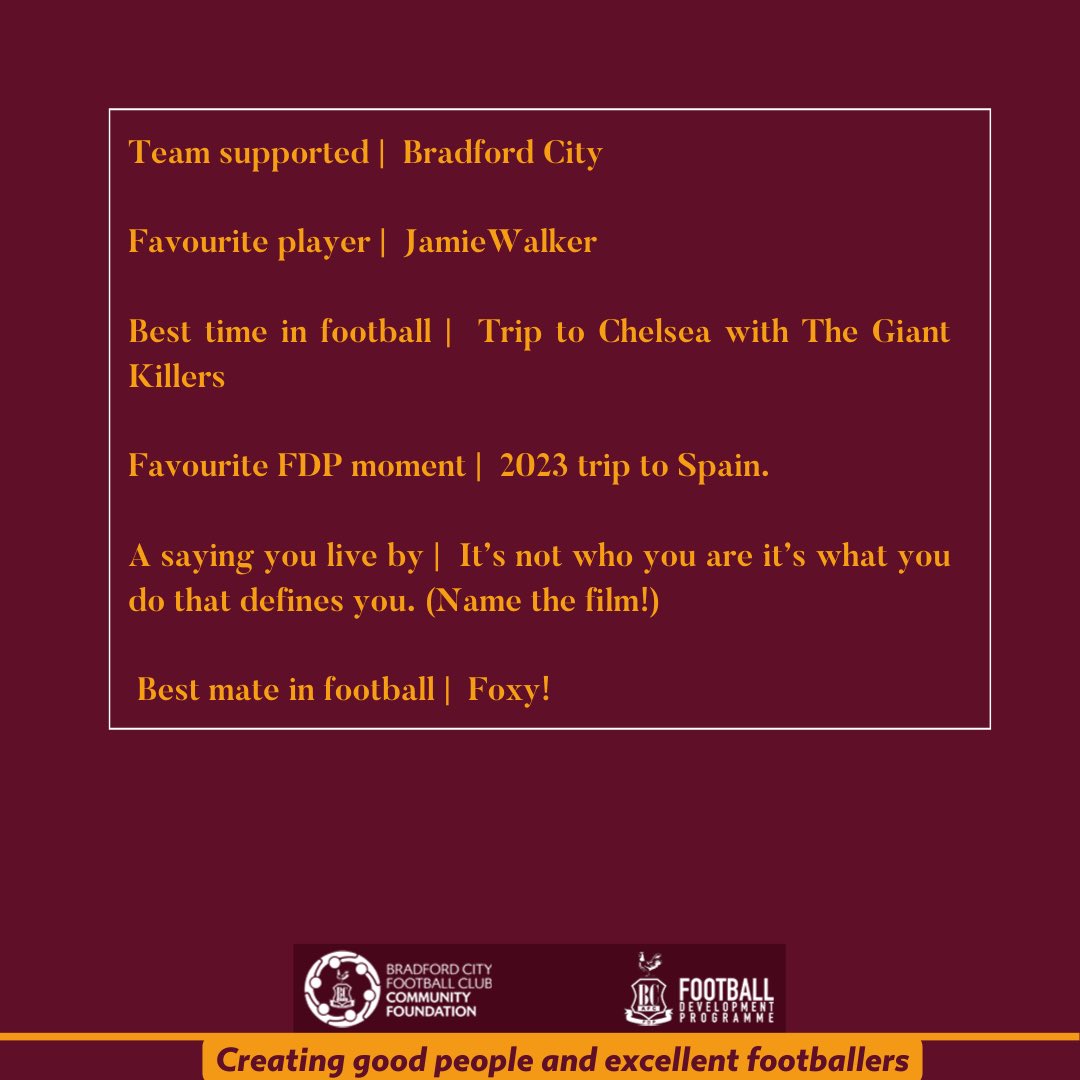 📣 MEET THE STAFF | This week in the spotlight is our Assistant Coach Wayne Cowley! Can you name the film Wayne is referencing? #BCAFC | #BCAFCFDP
