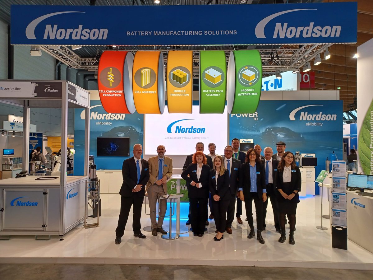 Nordson_ICS's tweet photo. Doors are now open at @BatteryShow_EU in @Messe Stuttgart, #Germany!
Visit us at booth #10-A30 (PN1) and meet our experts to discover our top-of-the-line #DispensingSystems that are tailored to streamline and optimize #EVbattery production.
#Nordson #emobility #batteryshow https://t.co/kdstfjhV9V