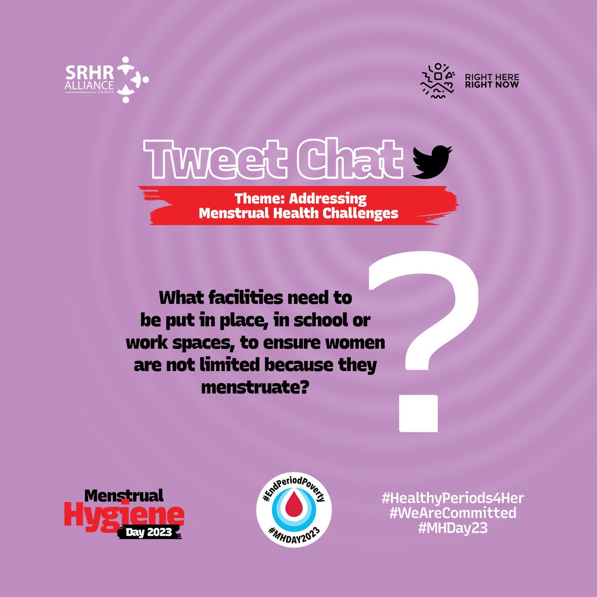 In places like schools that accommodate many young people, what facilities do you think can be improved on or established to ensure that these adolescent girls are not limited because of menstruation? #SomethingNeedsToChange #HealthPeriods4Her