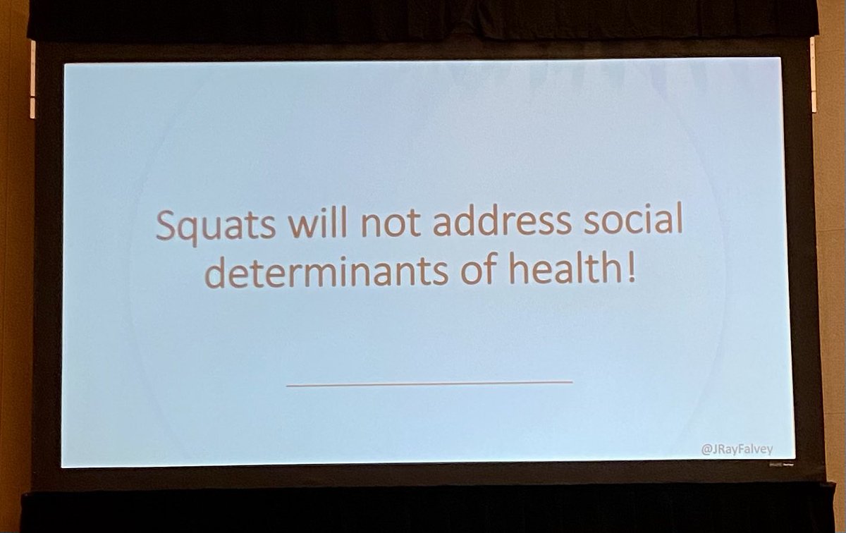Session D4 just started with a thought-provoking talk by @christopherecox about the role of short-term outcomes in ICU research.

Just heard from @JRayFalvey about the interplay between physical therapy and social determinants of health!

#ATS2023 #ClinicalOutcomes
