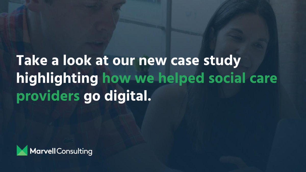 marvellconsult's tweet image. We&apos;ve published a new case study highlighting how we helped social care providers go digital. Discover how we overcame challenges, engaged stakeholders, and delivered an intuitive tool that empowers providers to make informed decisions. Read more: marvell.consulting/casestudy/dhsc…