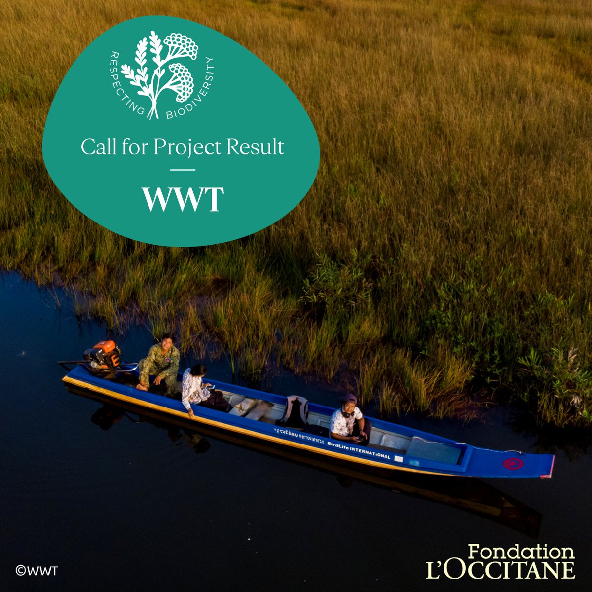 RESULT OF THE CALL FOR PROJECTS 🌿
From 2022-2023, L'OCCITANE and its Foundation are supporting <a href="/WWTworldwide/">WWT</a> 's project to restore wetland ecosystems in Cambodia's Lower Mekong Delta through agroforestry and ecotourism.
👉bit.ly/3OFmHth