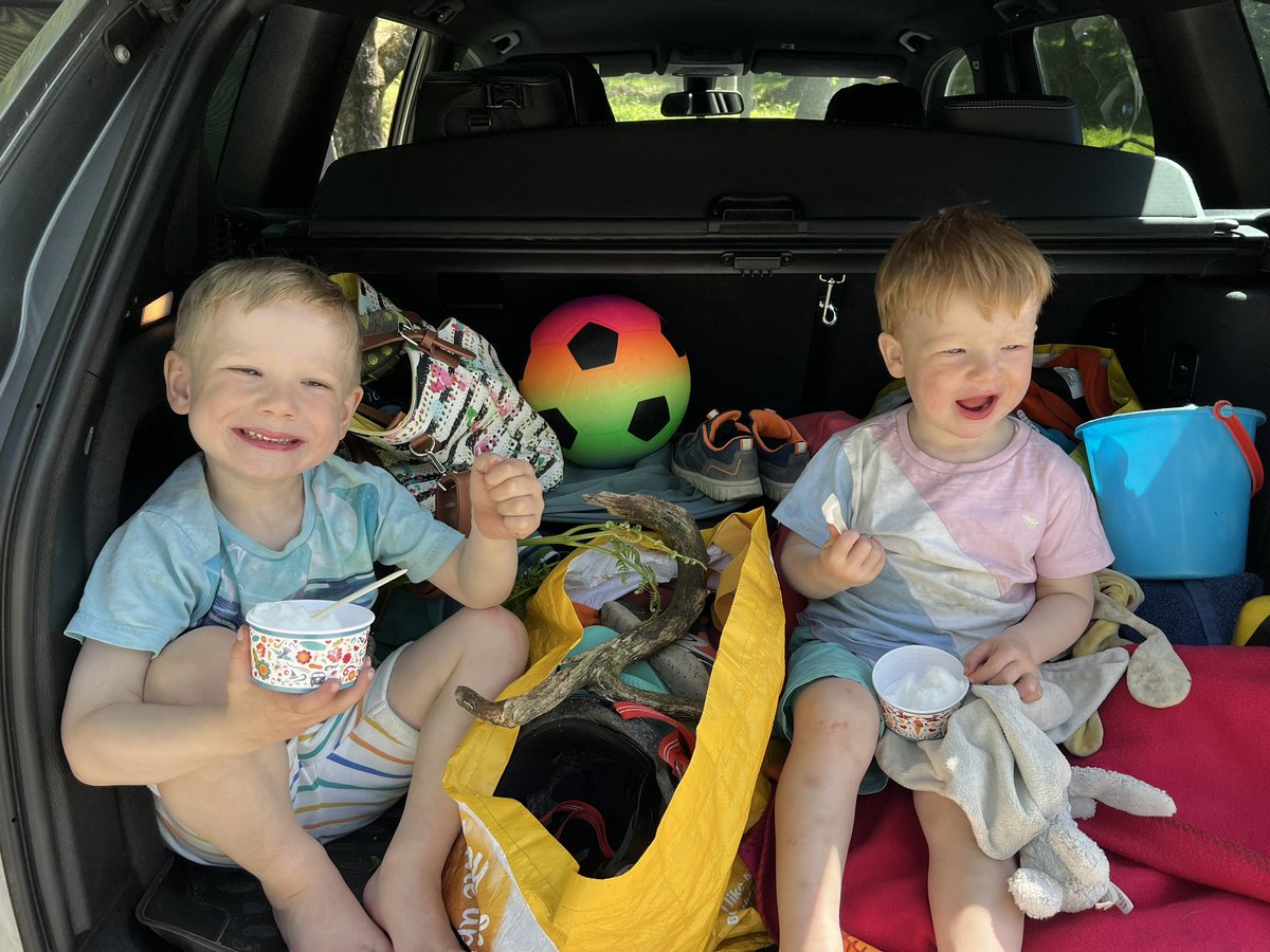 RuthBottomley's tweet photo. Proud mummy moment … 2miles smashed this morning around Tarn Howes… followed by vegan ice cream 🍦 https://t.co/a9FZKLZNV4