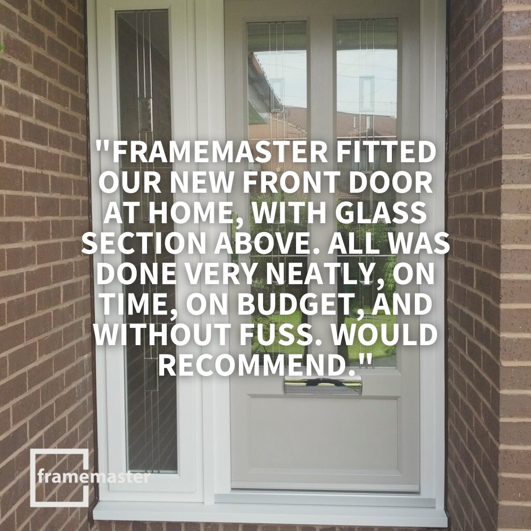 framemaster_uk's tweet photo. We LOVE hearing about your experience with us! 🙌💖

"Framemaster fitted our new front door at home, with glass section above. All was done very neatly, on time, on budget, and without fuss. Would recommend."

https://t.co/6Cp9z8ECgl https://t.co/xuv0WOwgvx