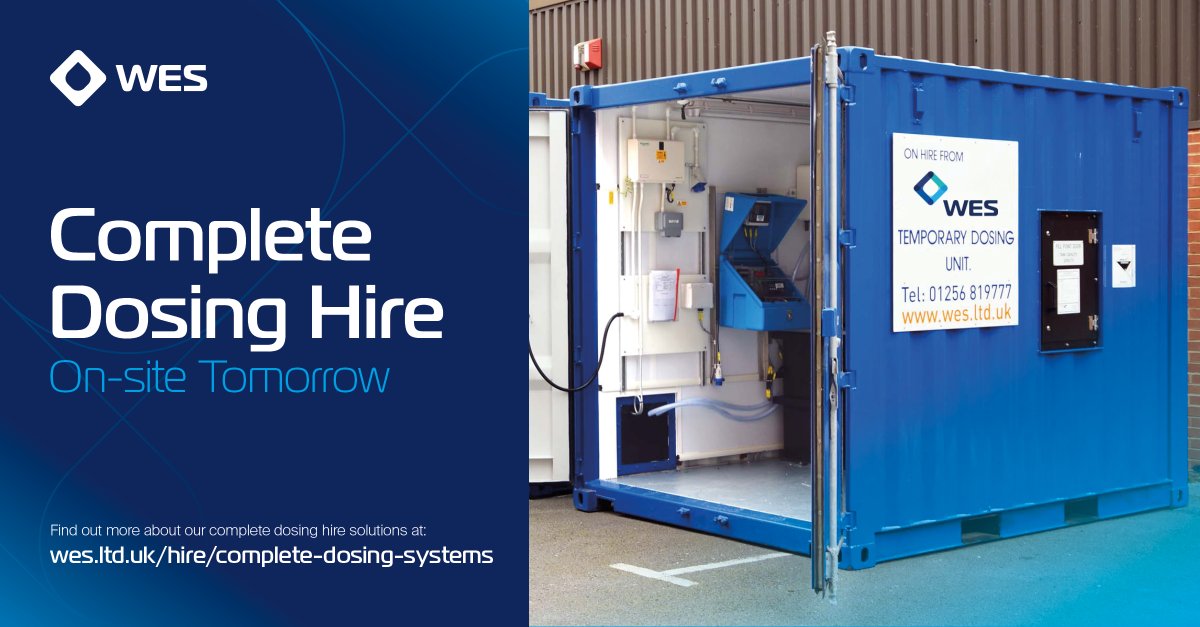 wes_group's tweet photo. Integral tanks ☑️ 
Bunds ☑️ 
Dosing pumps ☑️ 
Modular in design ☑️ 
Our range of complete #ChemicalDosing systems are available for hire and can be on-site tomorrow.

For more information on short-term hire products and services, click the link below: https://t.co/m4GwbqY8hu https://t.co/QOF0RzskEA