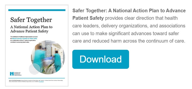 Learn more about Safer Together: A National Action Plan to Advance #PtSafety addressed at the #IHICongress Spotlight Session 3 bit.ly/3mFCj3Y