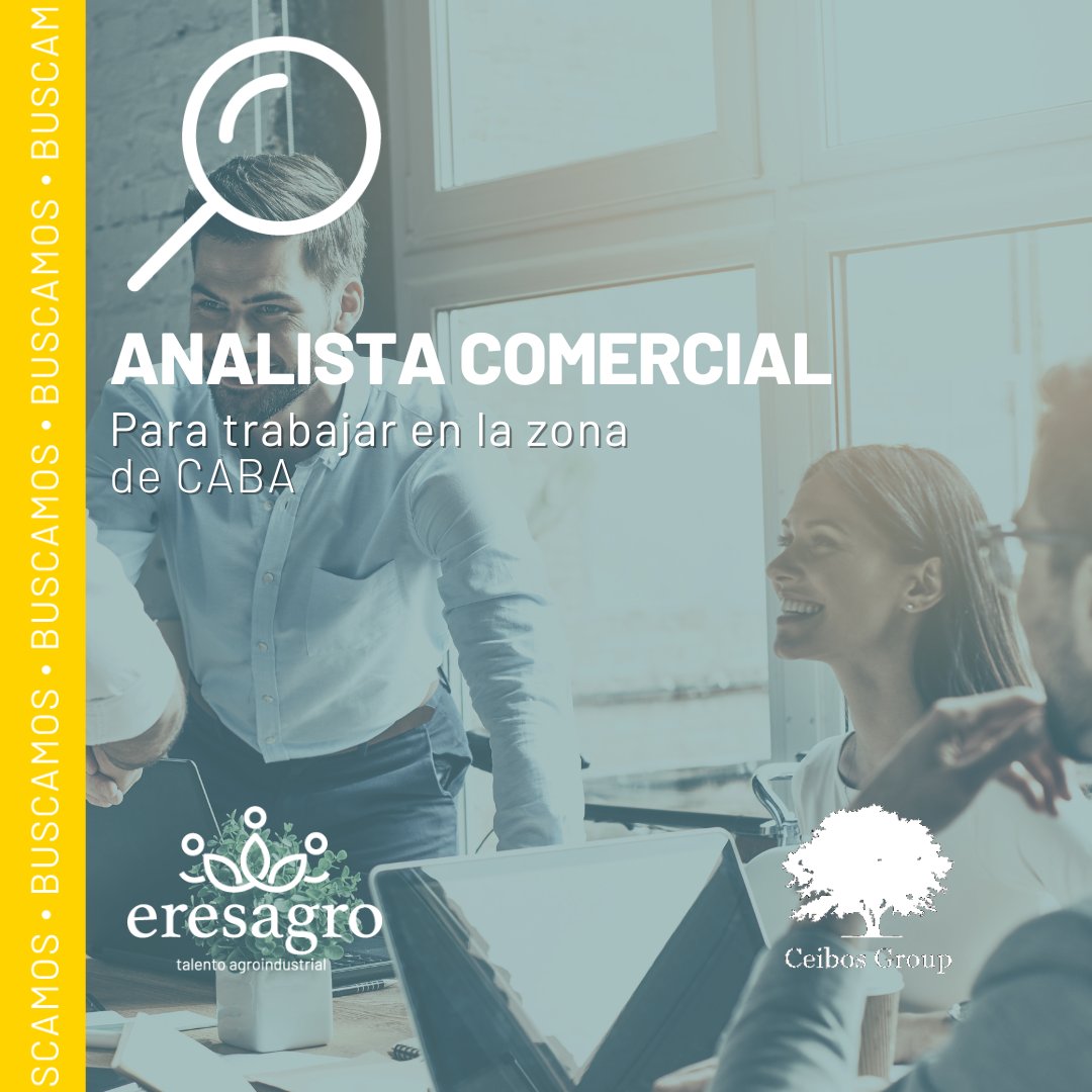 eresagro's tweet photo. #BúsquedaLaboral 📷Ceibos Group, se encuentra en la búsqueda de un Analista Comercial. Buscamos Ingenieros Agrónomos, Lic. en Adm de empresas con una experiencia laboral de 4 años en posiciones similares.📷Hace click https://t.co/1AtW7ID5v5 postulate! https://t.co/m7ajVTiGkB