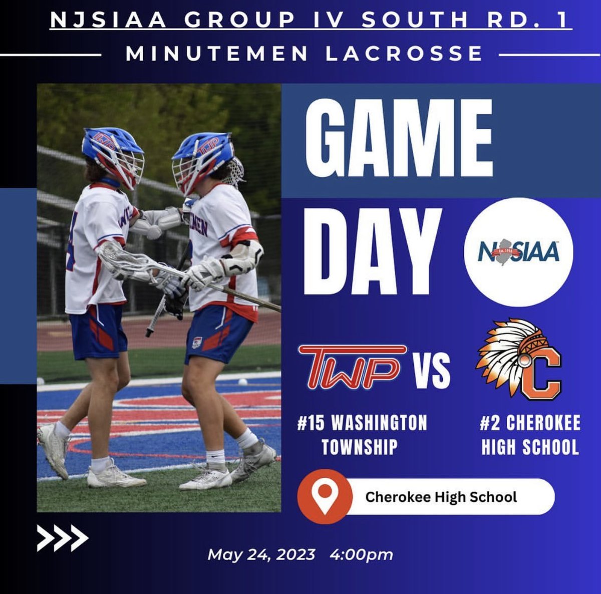 WTHS Athletics (@wths_athletics) on Twitter photo Minuteman Lacrosse ๐ฅ
State Tournament Game
at Cherokee Today 4 pm
โฆ<a href="/wthsblax/">Twp. Boys' Lacrosse</a>โฉ Minuteman Lacrosse ๐ฅ
State Tournament Game
at Cherokee Today 4 pm
โฆ<a href="/wthsblax/">Twp. Boys' Lacrosse</a>โฉ