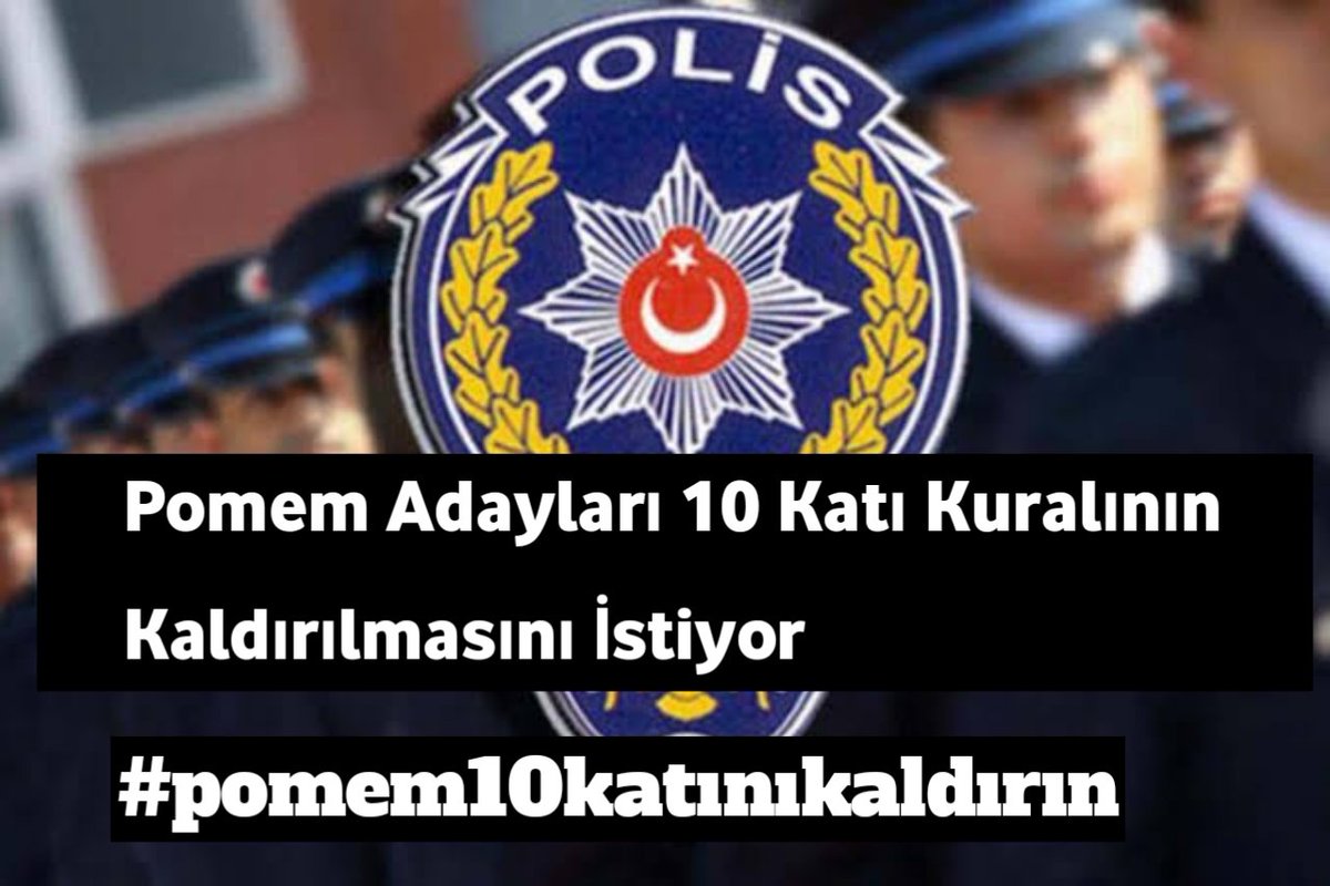 pomem polis adayları 10 katı kuralının 1 defaya mahsus da olsa kaldırılmasını istiyor! 
10 katı kuralı kaldırılsın! 

#pomem10katınıkaldırın 

<a href="/RTErdogan/">Recep Tayyip Erdoğan</a> <a href="/suleymansoylu/">Süleyman Soylu</a>