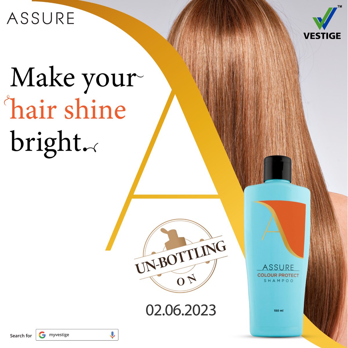 vestigemkt's tweet photo. Protect your stunning hair colour with Assure Colour Protect Shampoo. Un-bottling the shield on 02nd June 2023
#WishYouWellth #professionalhaircare #colourprotect #unbottlingsoon https://t.co/fbMSVg3ow4