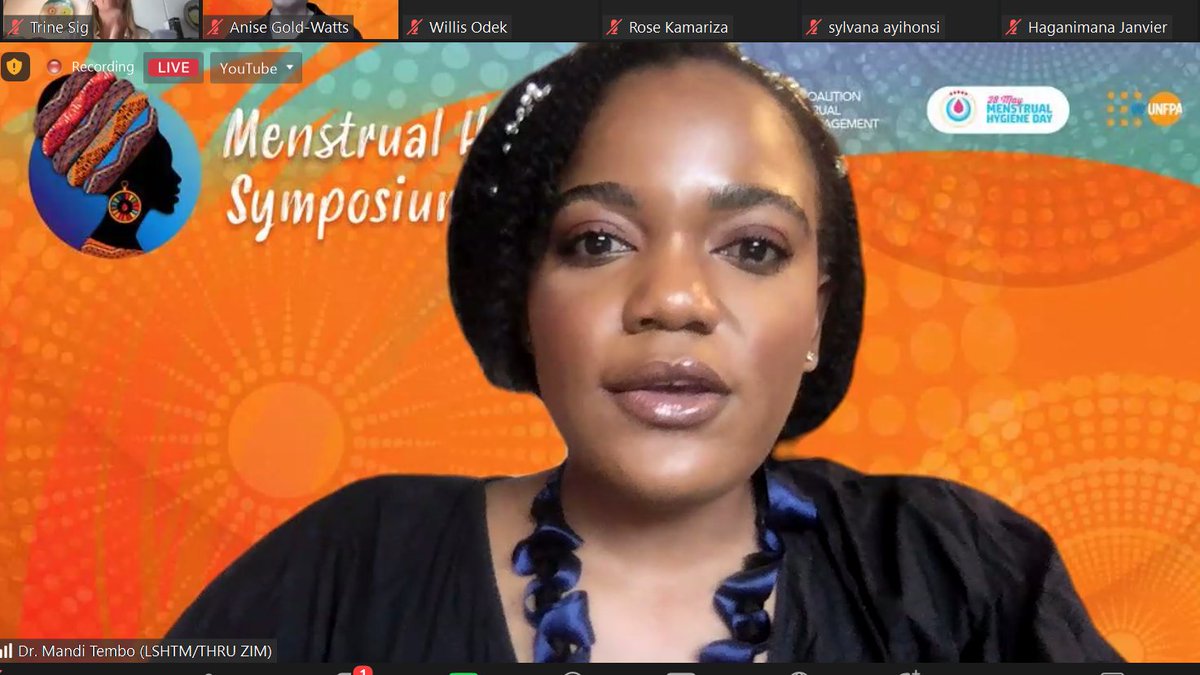 We are tuned in to the session on human rights based approaches to menstrual health with moderator @mandi_tembo ! #MenstrualHealthSymposium2023. #MenstrualHealth #MenstrualJustice
