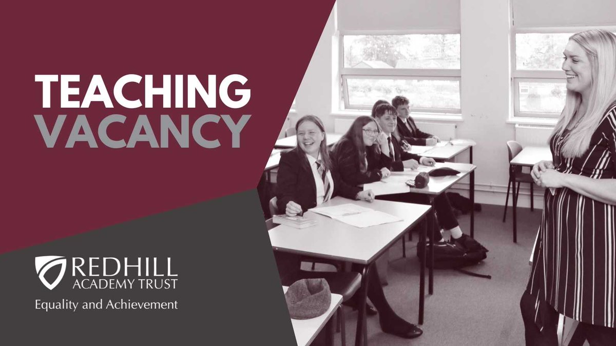 @RedhillAcademy have a fantastic opportunity for a Teacher of Business to join their dedicated faculty. Apply now: redhillacademytrust.org.uk/vacancies/vaca… @RedhillTrust #TeachingJobs #SchoolJobs #Job #Vacancy #TeacherOfBusiness #TeachingBusiness #NottinghamJobs #NottsJobs
