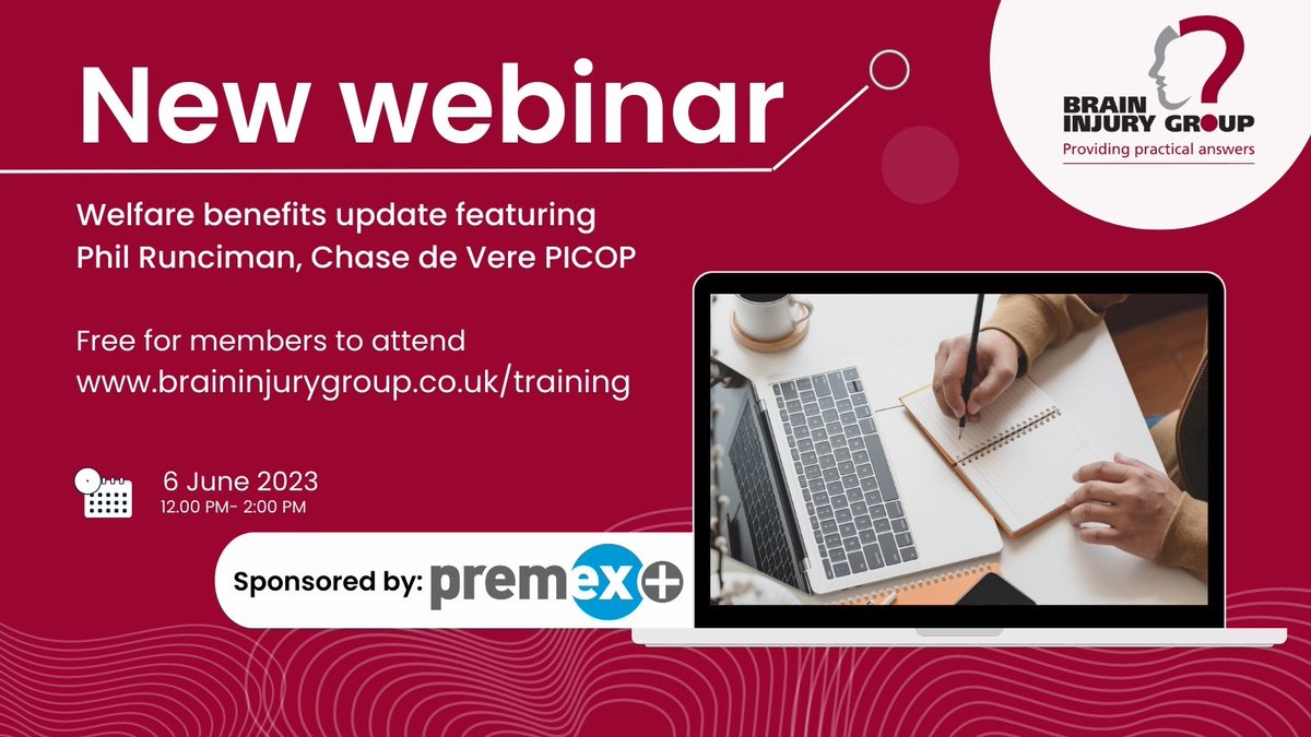 Sally Dunscombe (@sallydunscombe) on Twitter photo Join us on 6 June at 12 noon for our webinar with <a href="/ChasePicop/">Chase de Vere Personal Injury & CoP</a> who will be providing a welfare benefits update. Free for members to attend, a fee applies to non members. Accredited by APIL Training (all levels). Sign up now: bit.ly/3BDikaq Join us on 6 June at 12 noon for our webinar with <a href="/ChasePicop/">Chase de Vere Personal Injury & CoP</a> who will be providing a welfare benefits update. Free for members to attend, a fee applies to non members. Accredited by APIL Training (all levels). Sign up now: bit.ly/3BDikaq