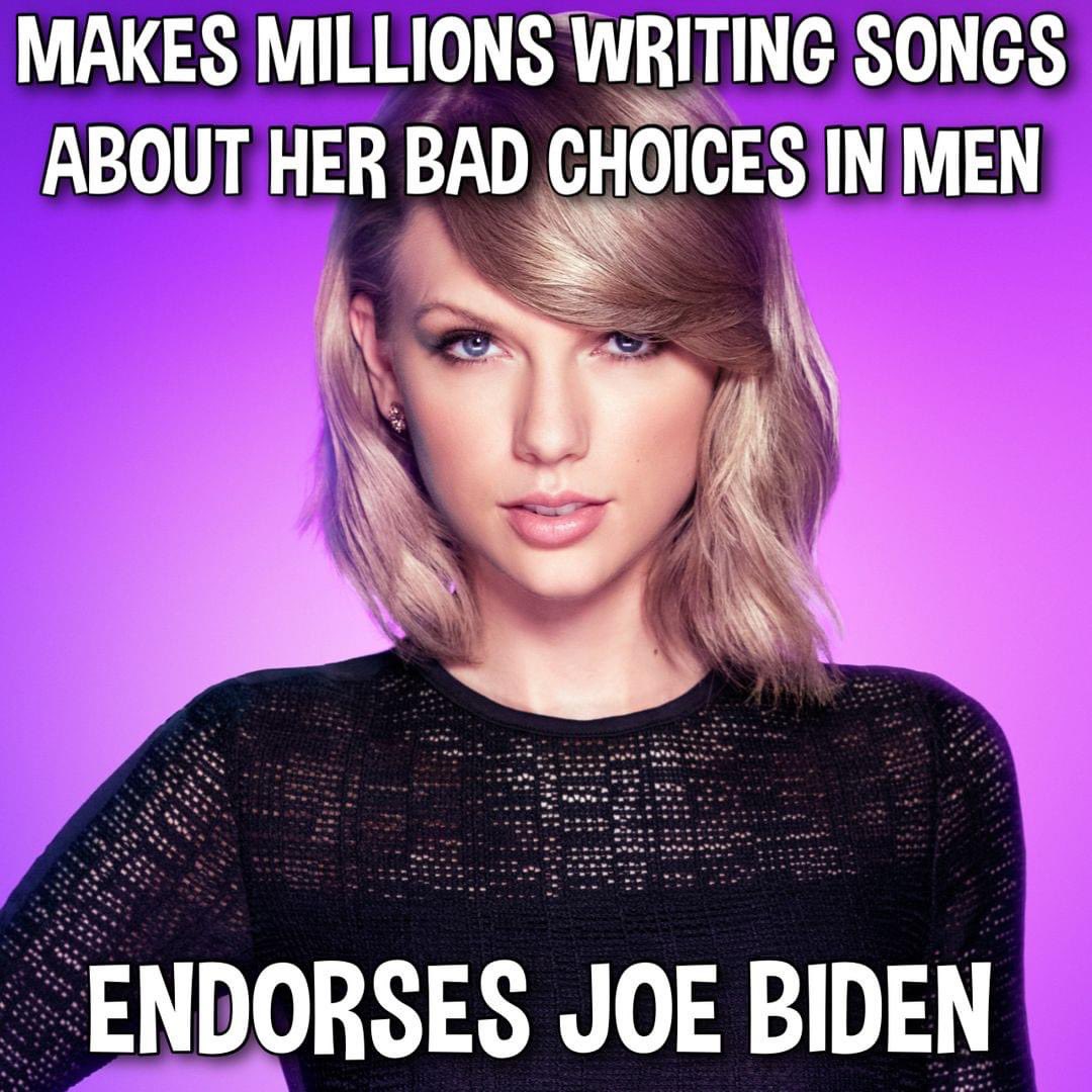 Bad choice … endorses Biden?????