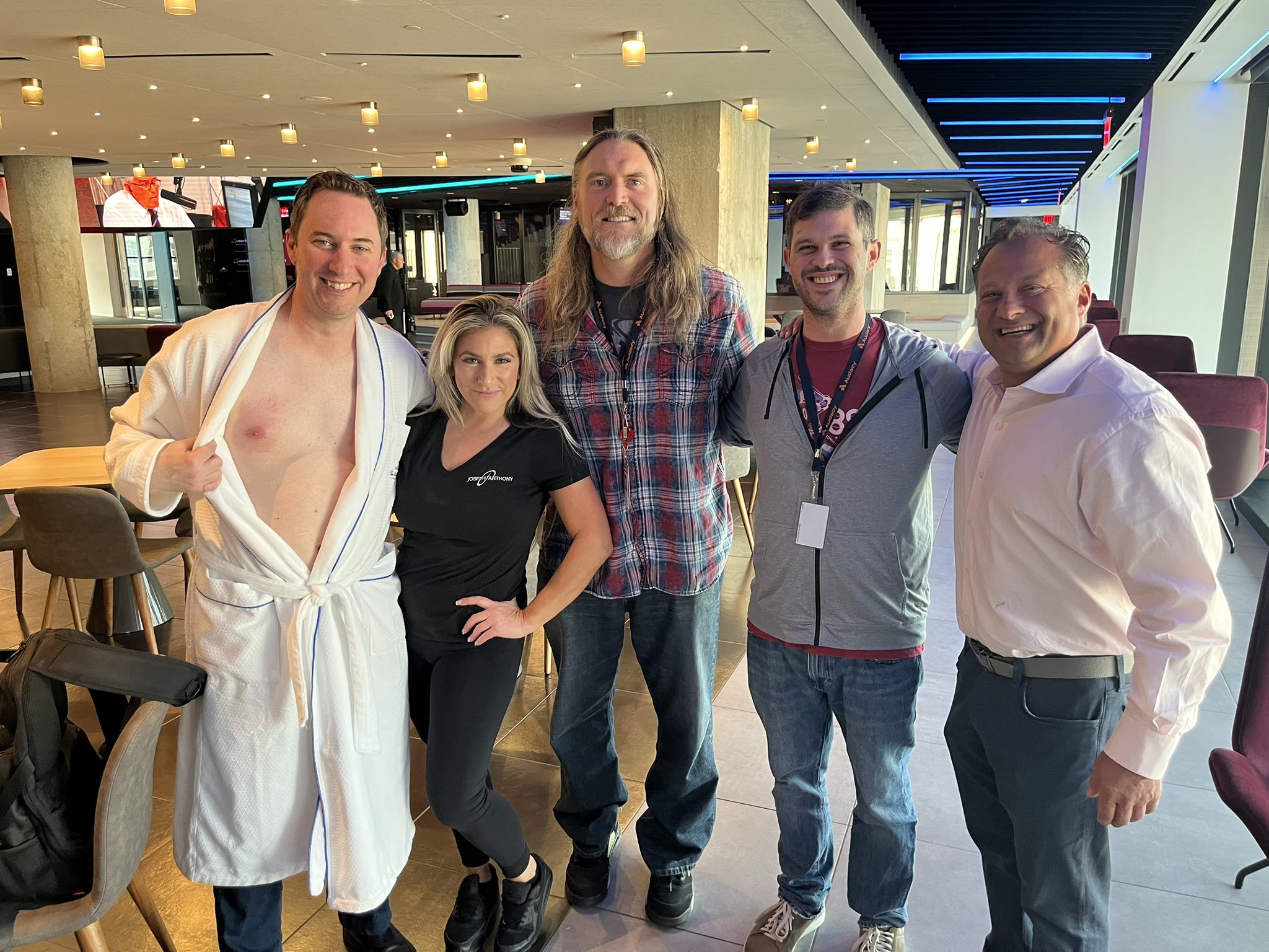 SPORTSRADIO 94WIP on X: Many thanks to Deneen and Joe from Joseph Anthony  Retreat Spa & Salon for coming in and professionally handling Joe's  nipples!  / X