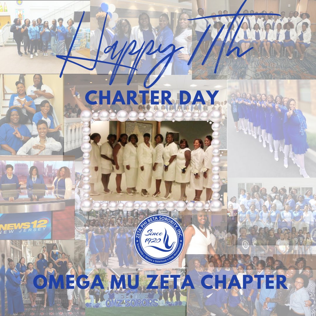 OmegaMuZeta1920's tweet photo. Happy Charter Day to the βEnduringβ Omega Mu Zeta Chapter! Celebrating 11 years of service in Middle & Southern Middlesex County!!!!! Hereβs to a 100 more years Sorors!!!!!!!
πππππ
#ZPhiB1920 #ZPhiB #OmegaMuZeta #OMZ #FinerInfluencers #FineFinerFinest #FinerWomanhood https://t.co/62G4yT9msU