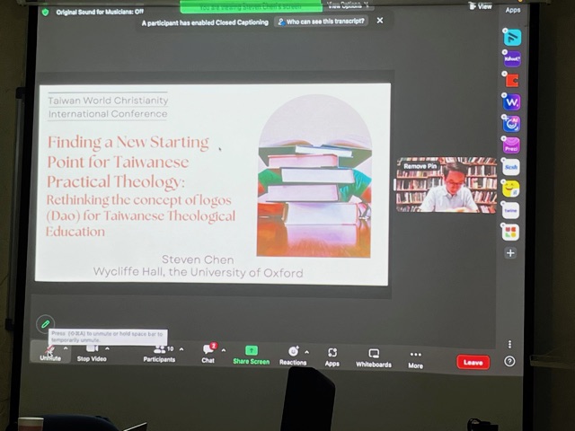 Last Friday, Oxford MTh student Steven Chen presented a paper virtually to the Taiwan World Christianity International Conference, hosted by the Taiwan Graduate School of Theology. <a href="/OU_TheoReligion/">Oxford Faculty of Theology & Religion</a> <a href="/WycliffeHall/">Wycliffe Hall</a> #practicaltheology