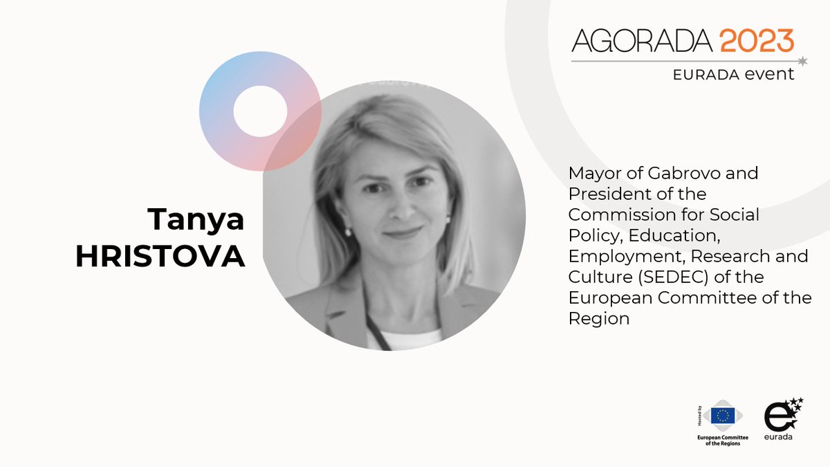 Eurada_RDAs's tweet image. 🌟 Excited to have Tanya HRISTOVA, Mayor of Gabrovo and President of #SEDEC at the AGORADA event 2023! 

🎉 Don't miss her insights on the opening remarks of the event!  @EU_CoR

👉 See you there! buff.ly/41YKO9q

#AGORADA2023