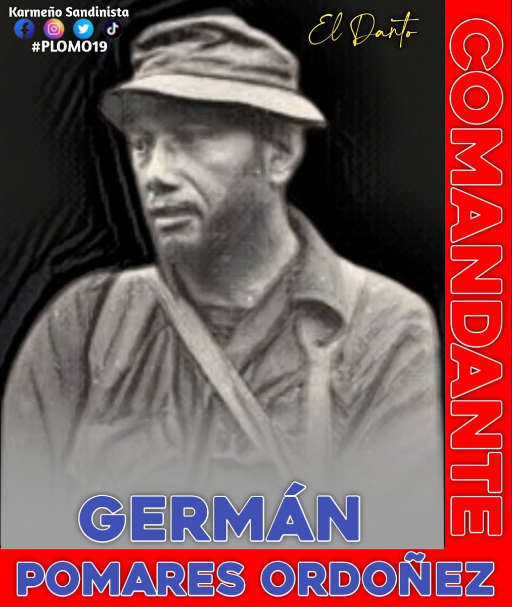 24 de Mayo 44 años del paso a la inmortalidad del Cmte. German Pomares Ordóñez "El Danto".

#GermanSiempreAlFrente
#PLOMO19