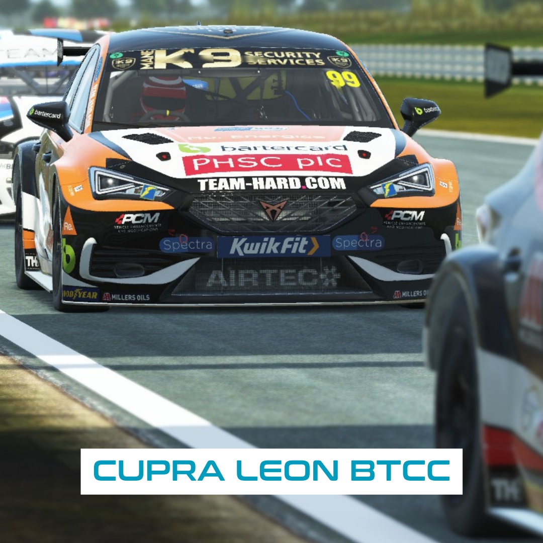 The CUPRA Leon BTCC comes to rFactor 2 with the 2023 Season Liveries, completing the line-up of manufacturers!

With plenty of Team HARD liveries to choose from, which is your favourite?