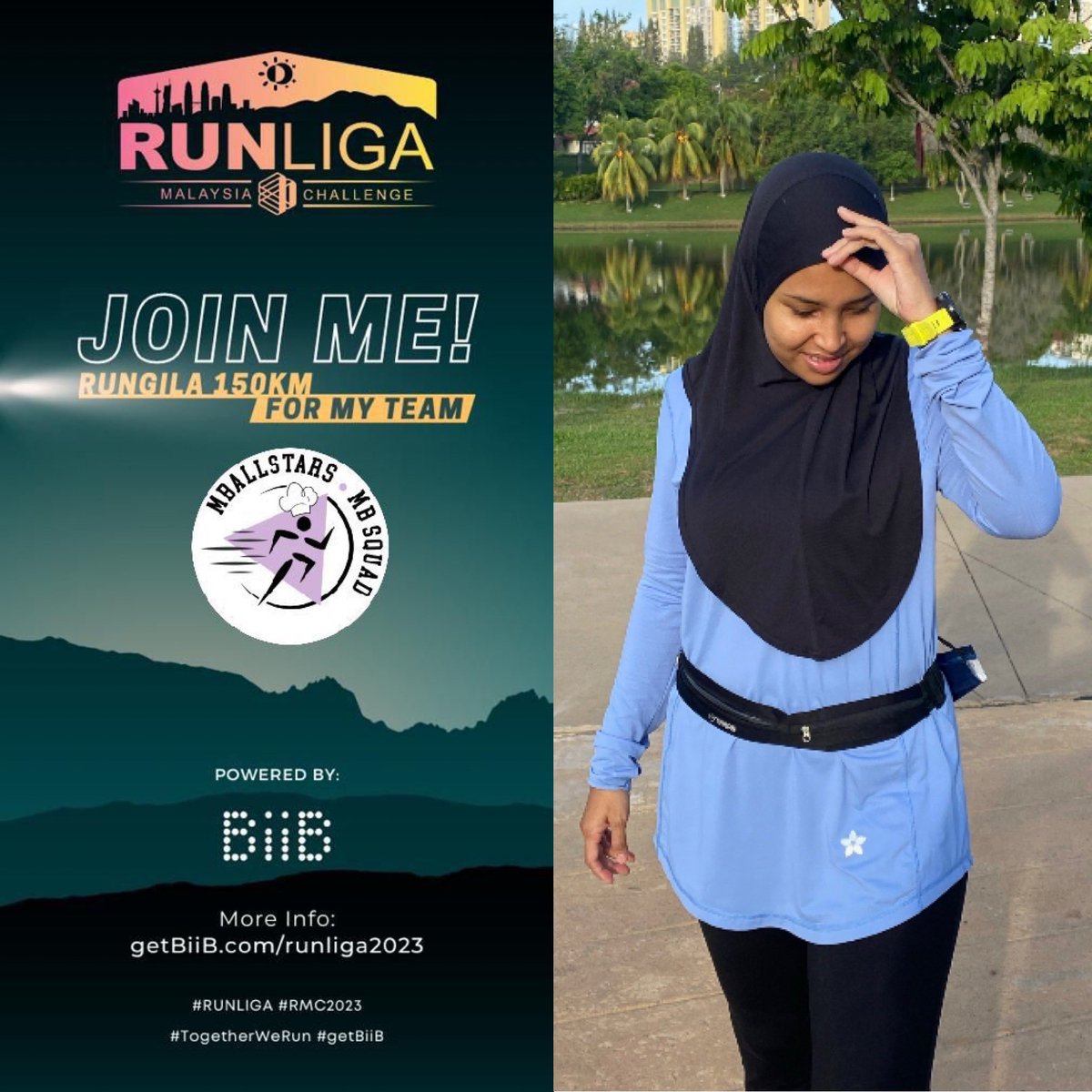 mis_estella's tweet photo. Jommm!!! Join kakak yang ayu lagi sopan santun anak melayu senyum terukir senyum terukir bila disapa
#runligamalaysiachallenge
#marathonbaker #mbsquad https://t.co/odAMfV1kNG