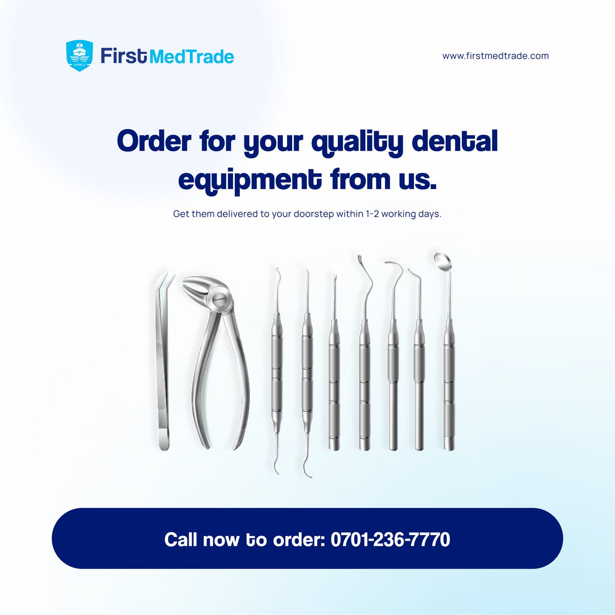 eCommercemedmkt's tweet photo. Purchase quality dental equipments to deliver top notch dental care to your patients. Visit https://t.co/KRvnVJBpxp to place an order today
#MedicalSupplies
#FirstMedTrade
#HealthTech https://t.co/MVtmOixbK2