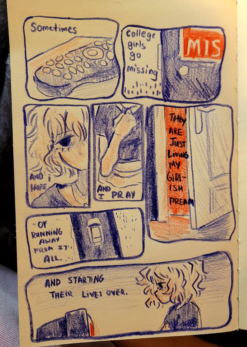 dewween's tweet photo. News. Trying out some new comic strip stuffs w colored pencils https://t.co/zalqDNtJFZ