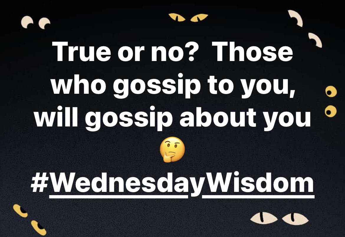 #WednesdayWisdom