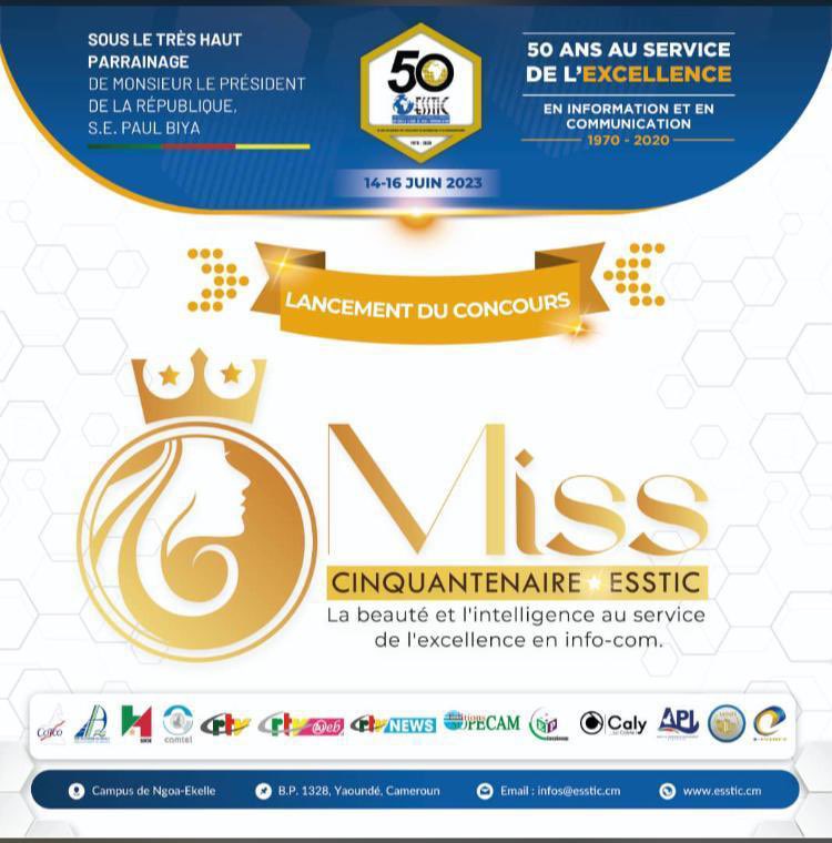asecesstic's tweet photo. C’est lancé ! Miss cinquantenaire ESSTIC. La beauté et l’intelligence au service de l’excellence en info-com. https://t.co/57tad0qWnK