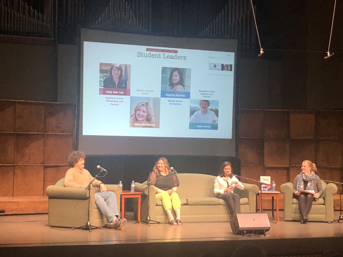 lynncb05's tweet photo. Fantastic student panel session understanding the narratives … learning how can we work harder to ensure that students have access to education and supports #AACUSS2023 https://t.co/ILSs8rVNJ5