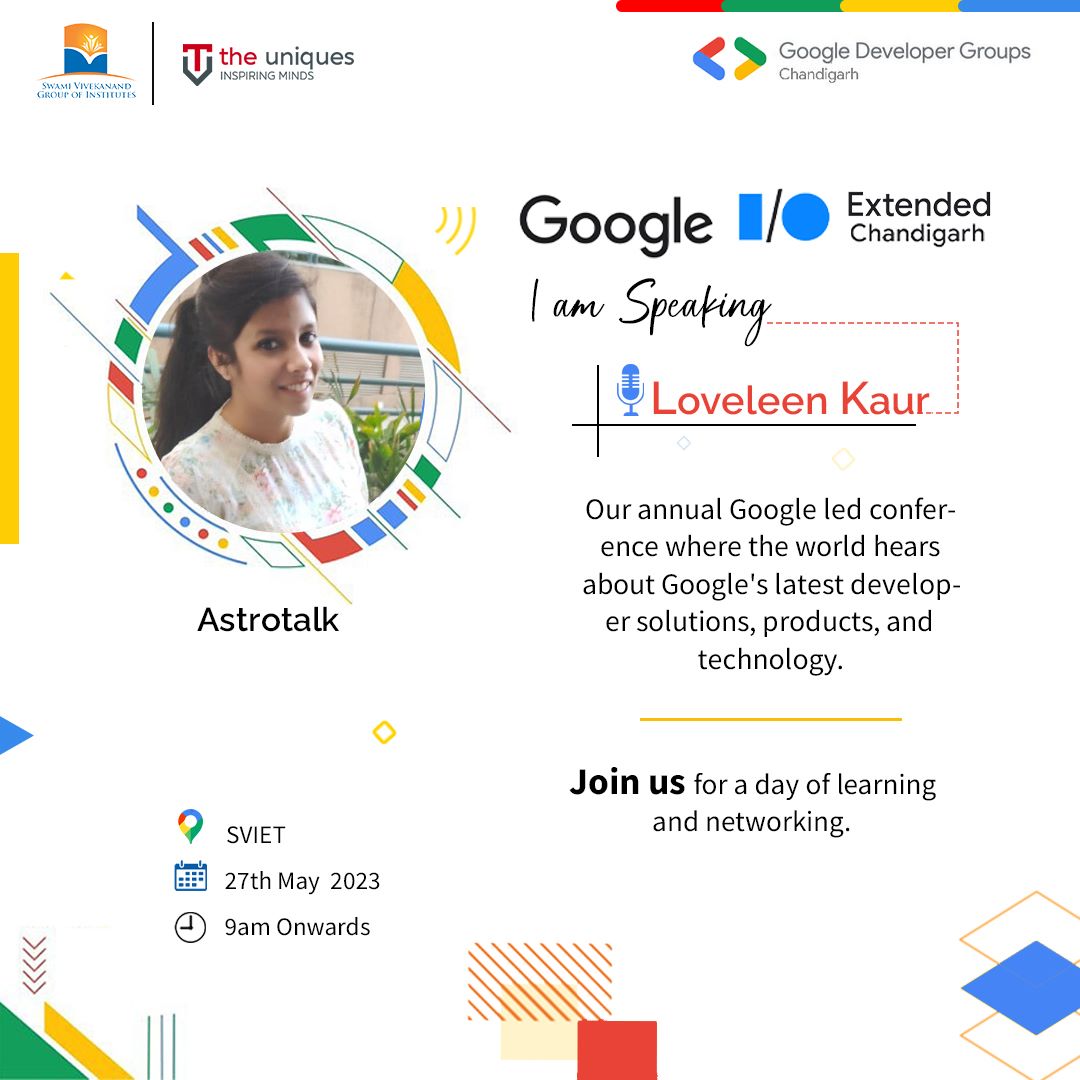 See u all @ Google I/O Extended Chandigarh

#googleio #io2023