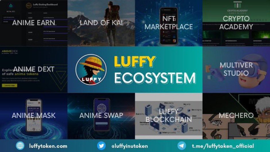 @JohnCena worlds first anime project in crypto 🔥 #luffytoken with it’s insane ecosystem 12 utilities/blockchain/games 💪 please check us out if you don’t mind we would love your support ☺️ @luffyinutoken