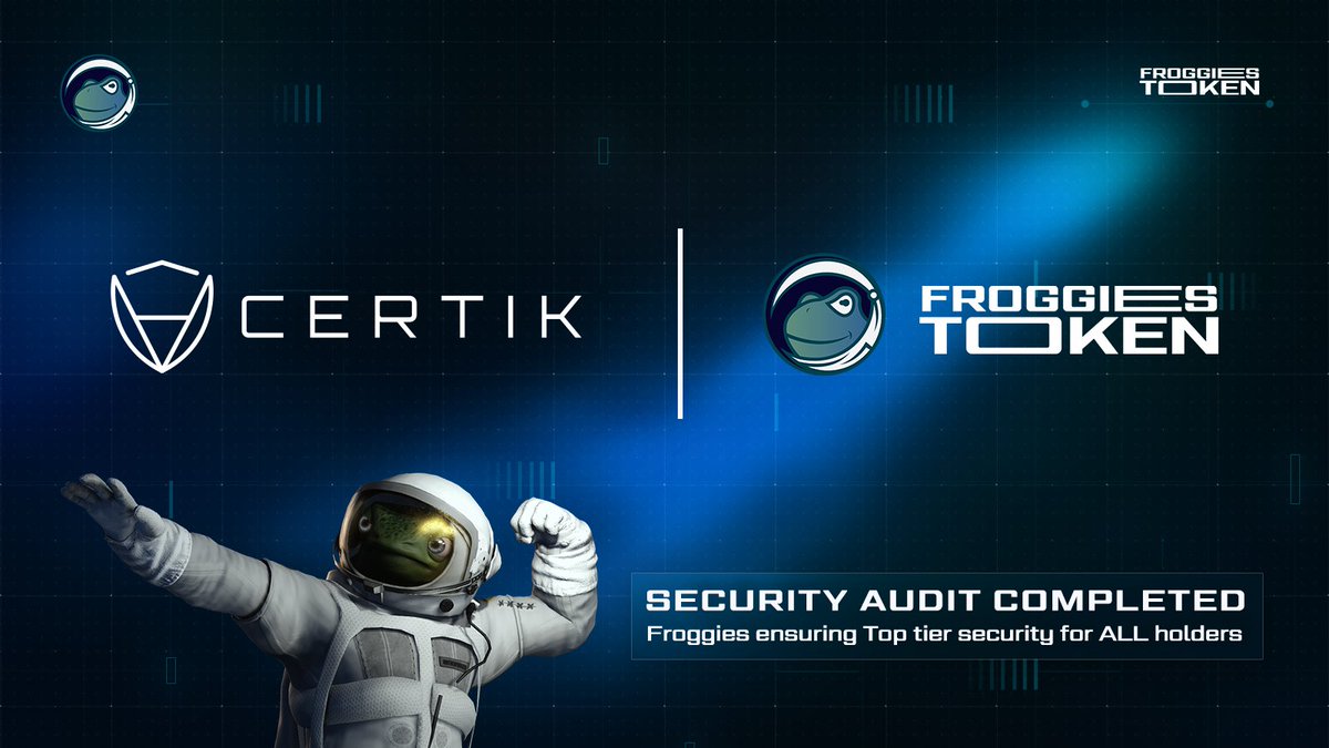 next_thing_'s tweet photo. Soon we are launching our new CERTIK audited contract! 13:15 UTC/09:15 ET!

Buy tax = 5%
Sell tax = 10%

Buy link:
https://t.co/yGnI9bKNHU

Dextools Links:
https://t.co/9Oz4bq1rMD

To the future Froggies! https://t.co/xYeMCLtn9z
